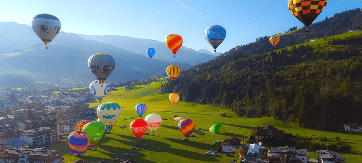 Luchtballonnen in Kirchberg in Tirol